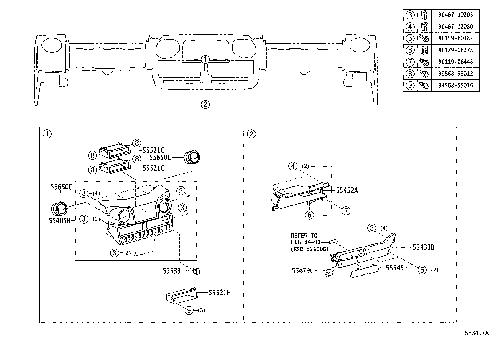 55405-37200-C0 PANEL SUB-ASSY, INSTRUMENT CLUSTER FINISH, CENTER product image