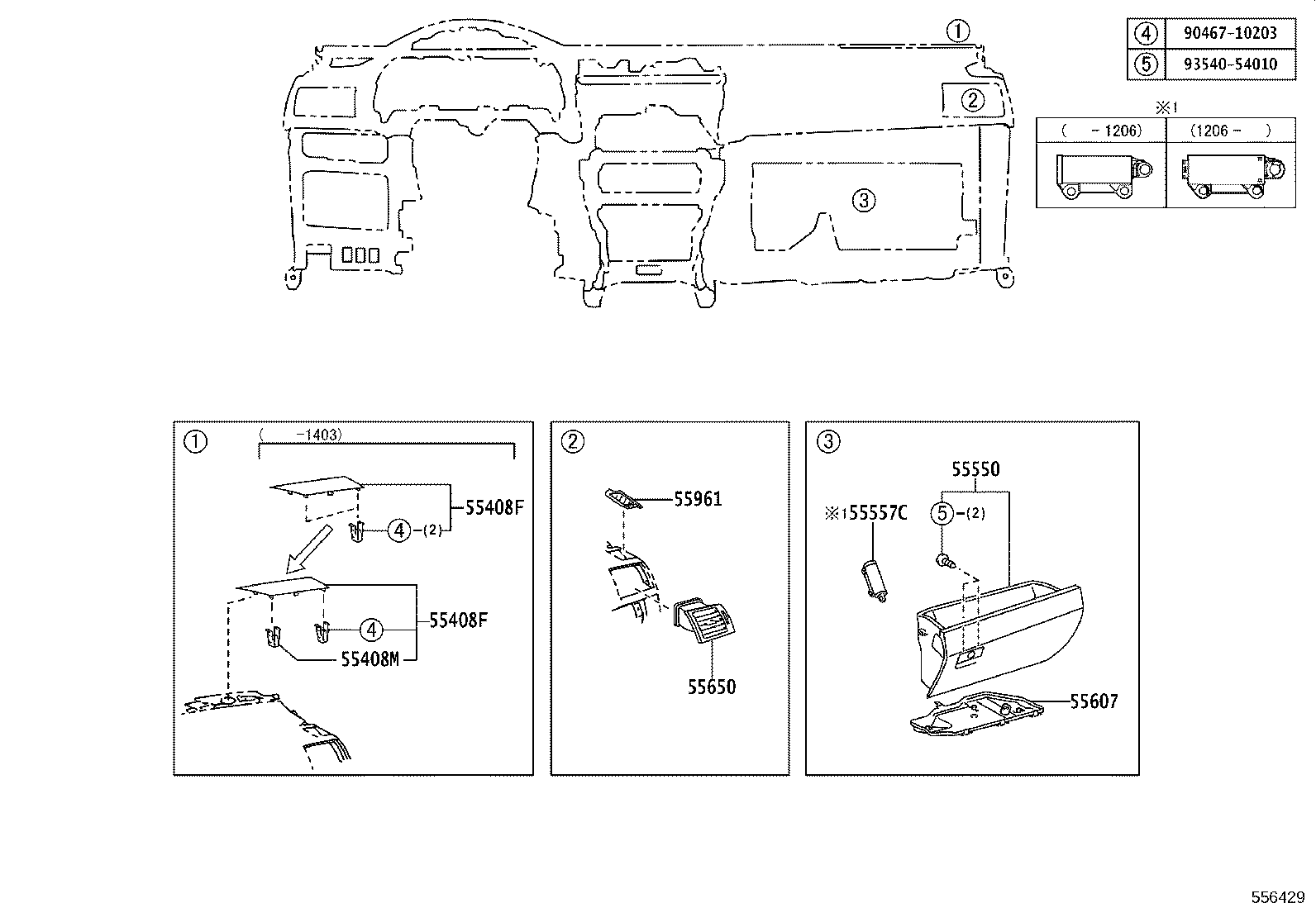55302-05082-C0 PANEL SUB-ASSY, INSTRUMENT, UPPER product image