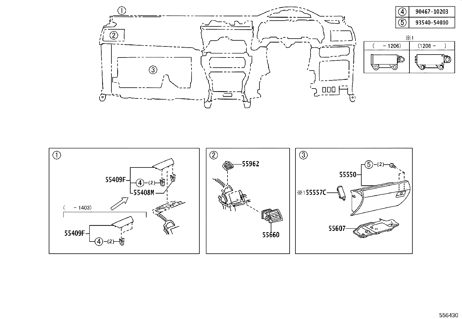 55302-05082-C0 PANEL SUB-ASSY, INSTRUMENT, UPPER product image