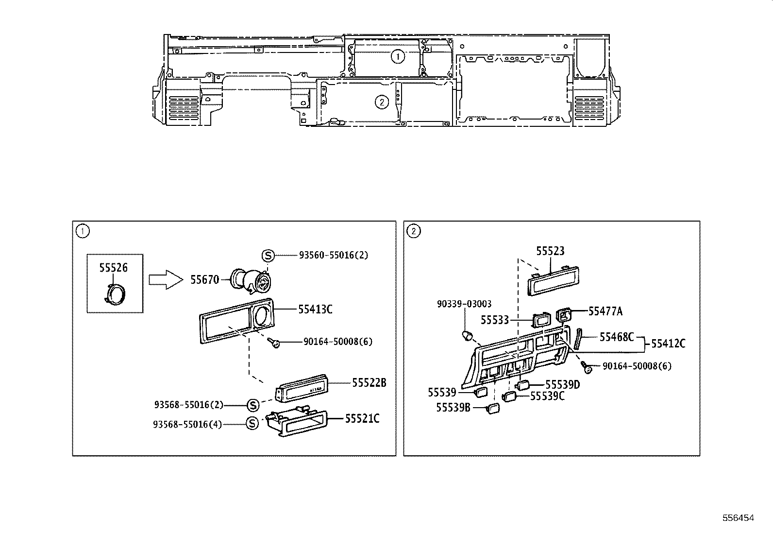 50540-60130-B0 DOOR SUB-ASSY, INSTRUMENT PANEL BOX, NO.1 product image