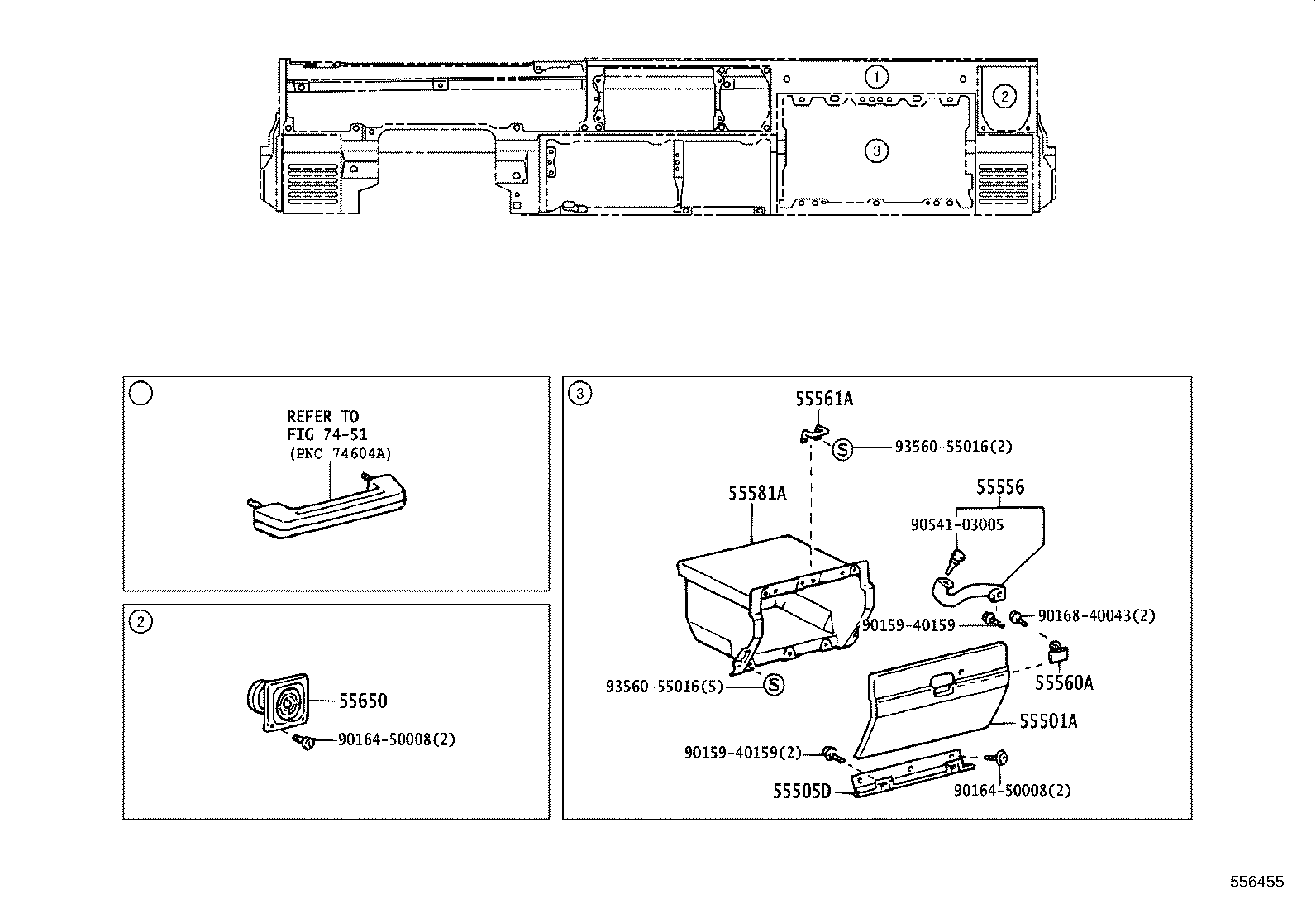 50540-60130-B0 DOOR SUB-ASSY, INSTRUMENT PANEL BOX, NO.1 product image