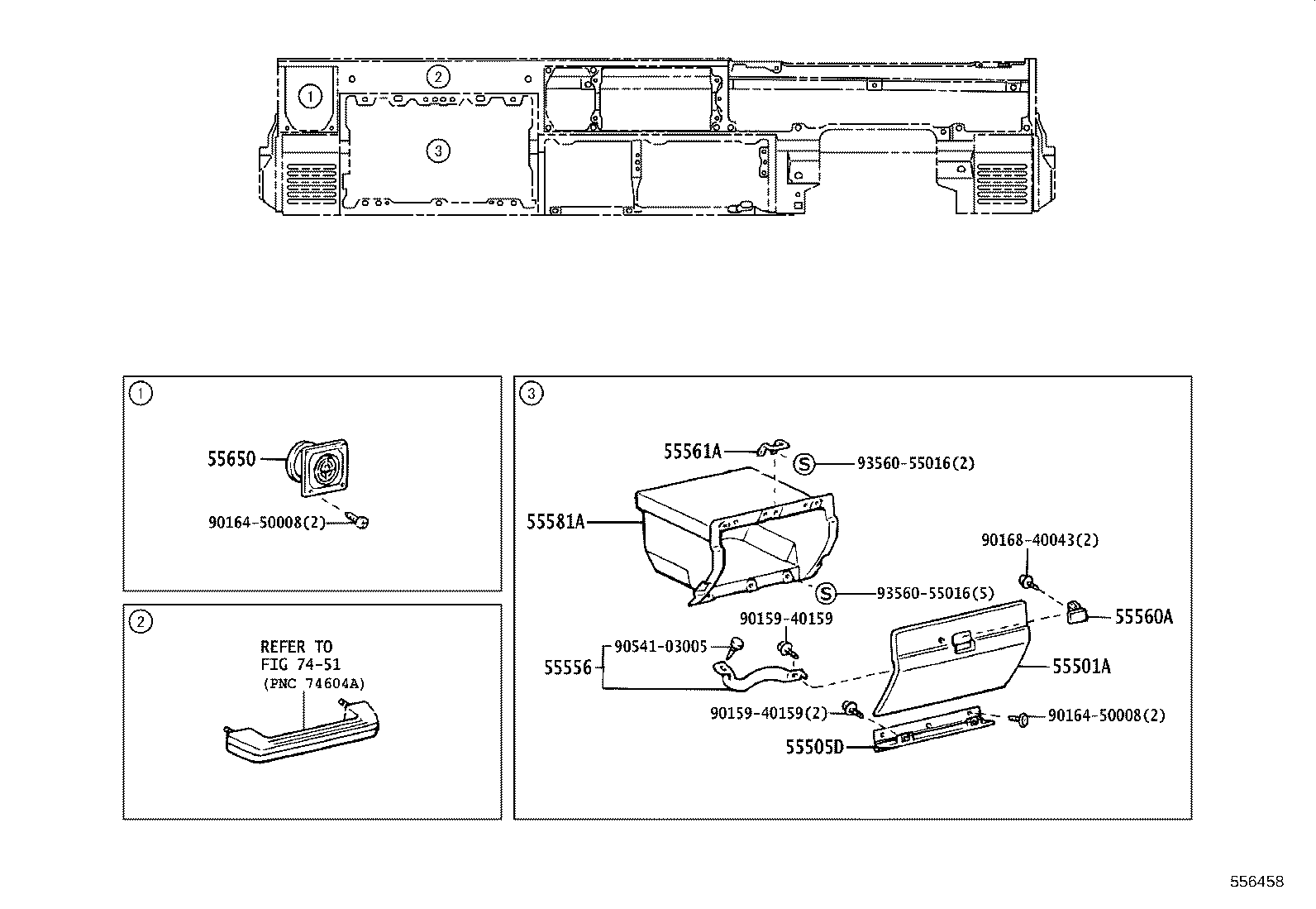 50540-60130-B0 DOOR SUB-ASSY, INSTRUMENT PANEL BOX, NO.1 product image