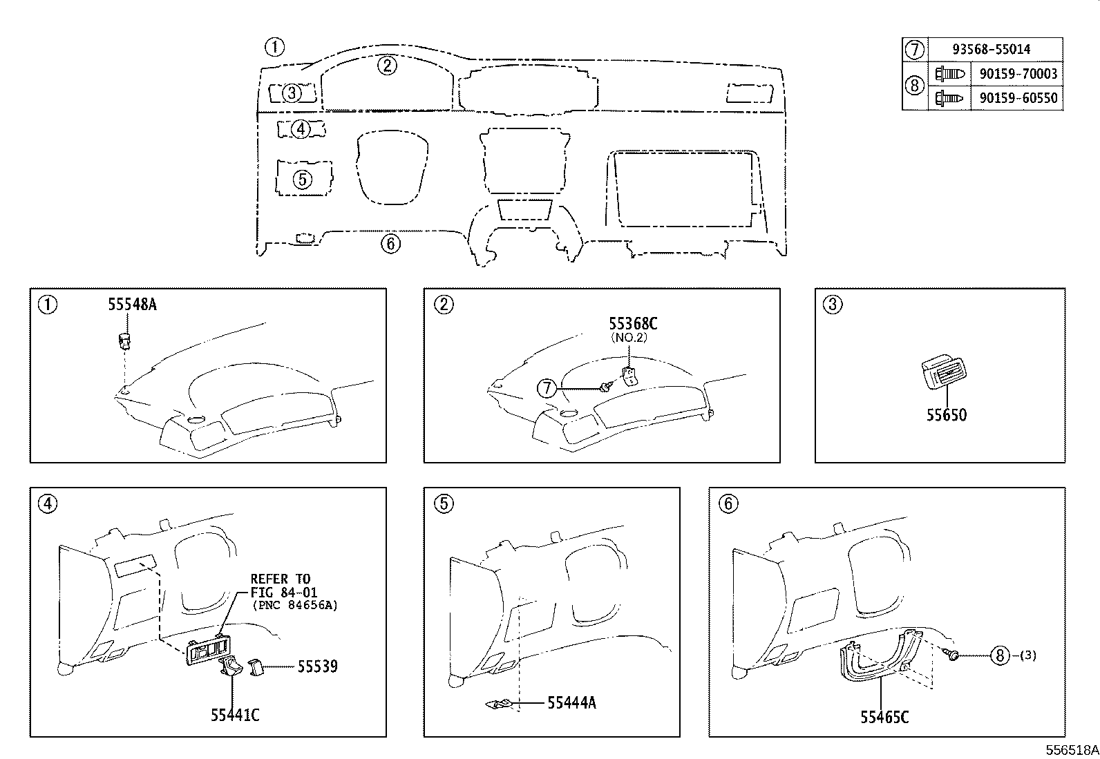55406-02090-B1 PANEL SUB-ASSY, INSTRUMENT CLUSTER FINISH, CENTER product image