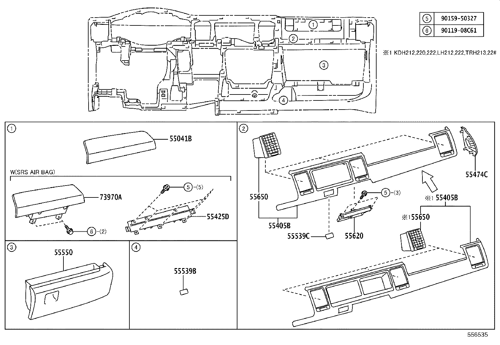 55309-26050 BRACE SUB-ASSY, INSTRUMENT PANEL TO FLOOR product image