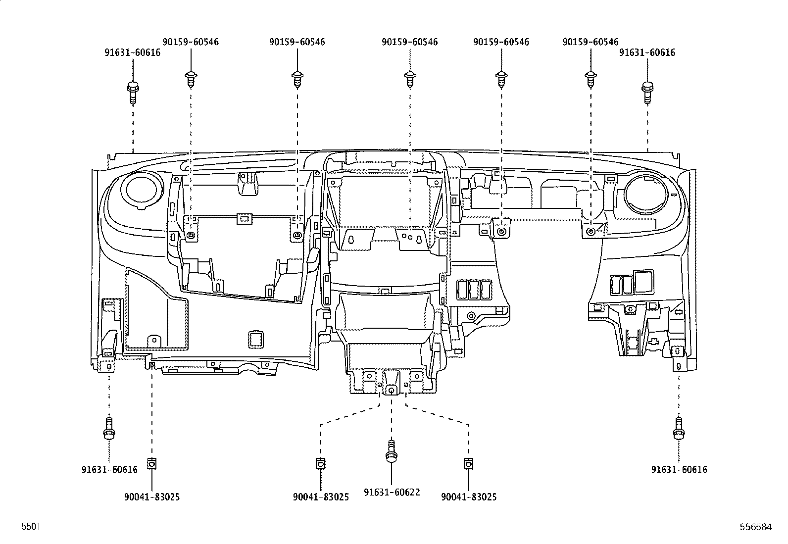 55405-B1010-C0 PANEL SUB-ASSY, INSTRUMENT CLUSTER FINISH, CENTER product image