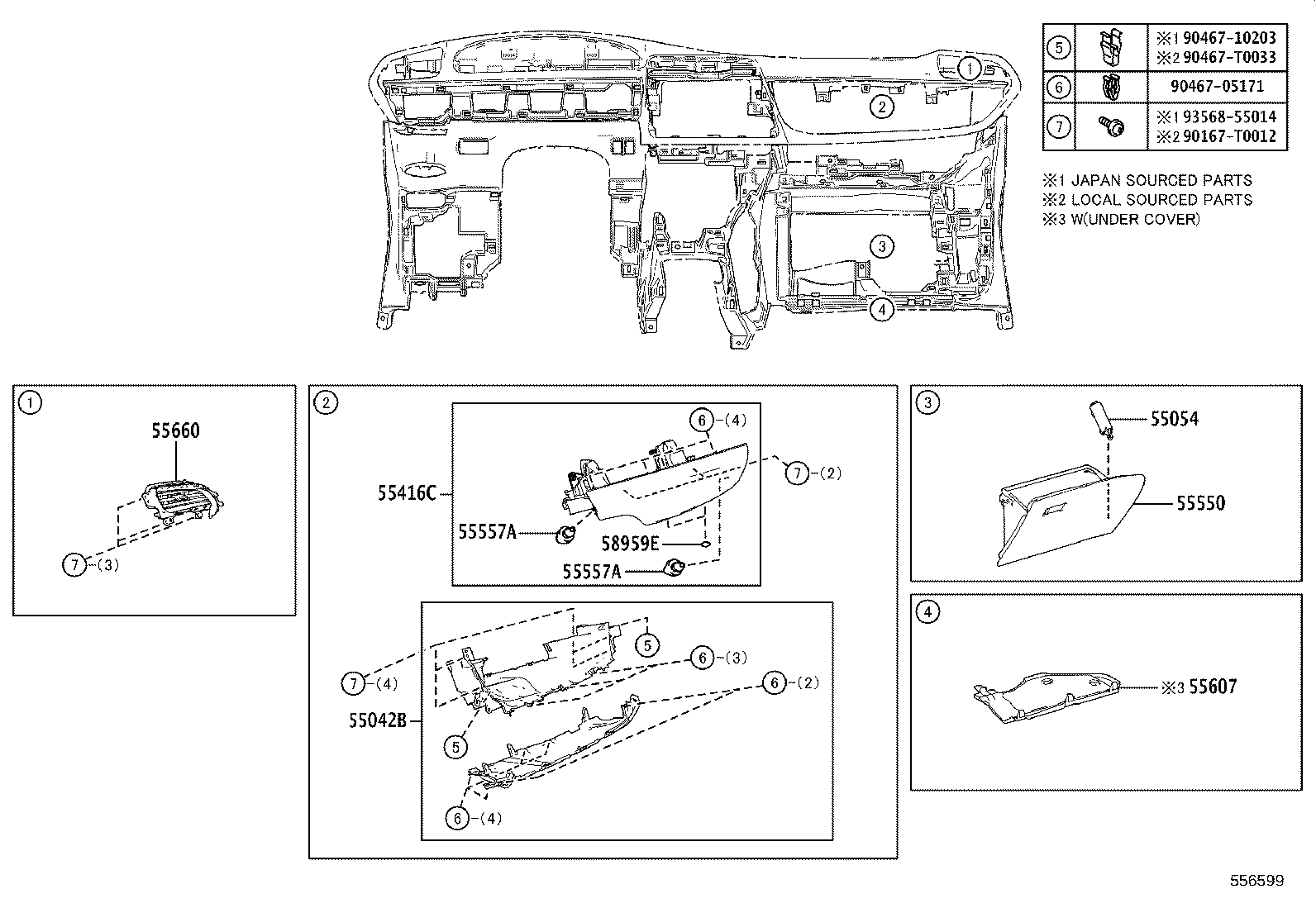 55302-0D230-C0 PANEL SUB-ASSY, INSTRUMENT, UPPER product image