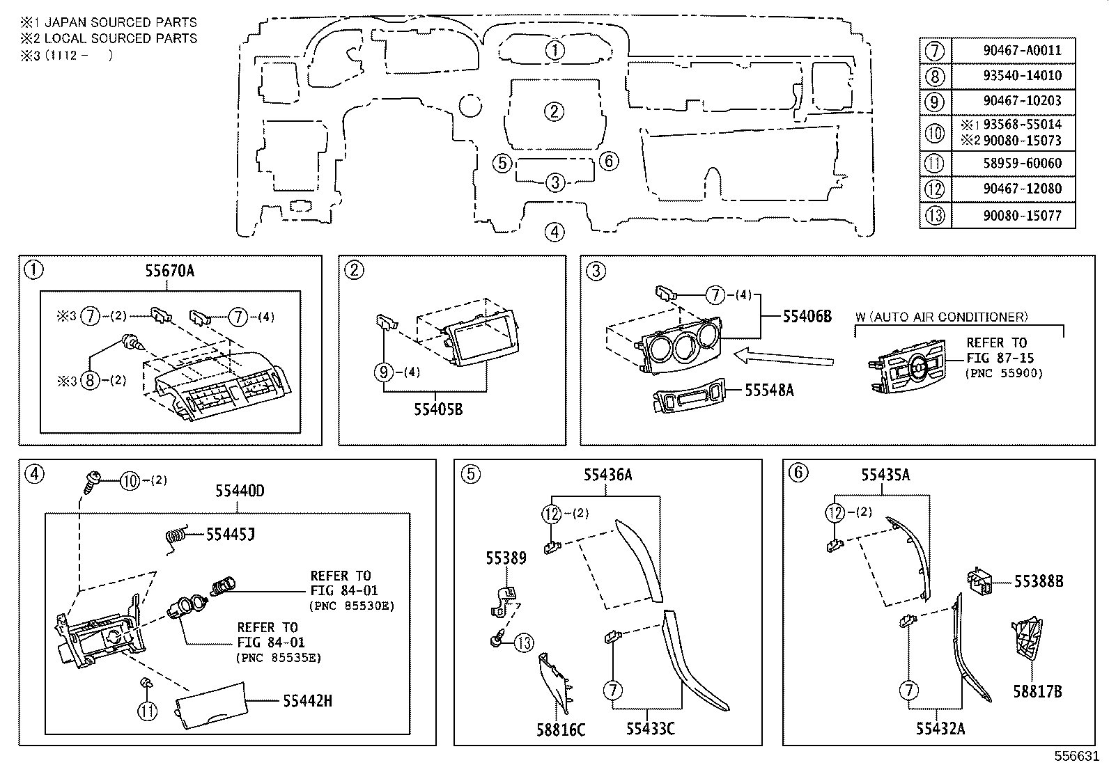 55302-02260-E0 PANEL SUB-ASSY, INSTRUMENT, UPPER product image