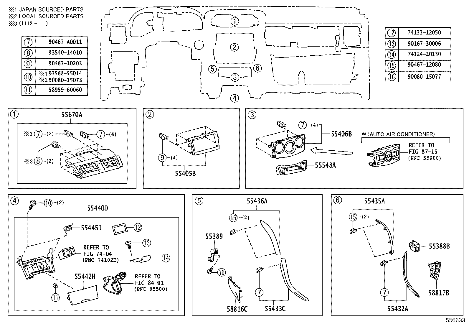 55302-02260-E0 PANEL SUB-ASSY, INSTRUMENT, UPPER product image