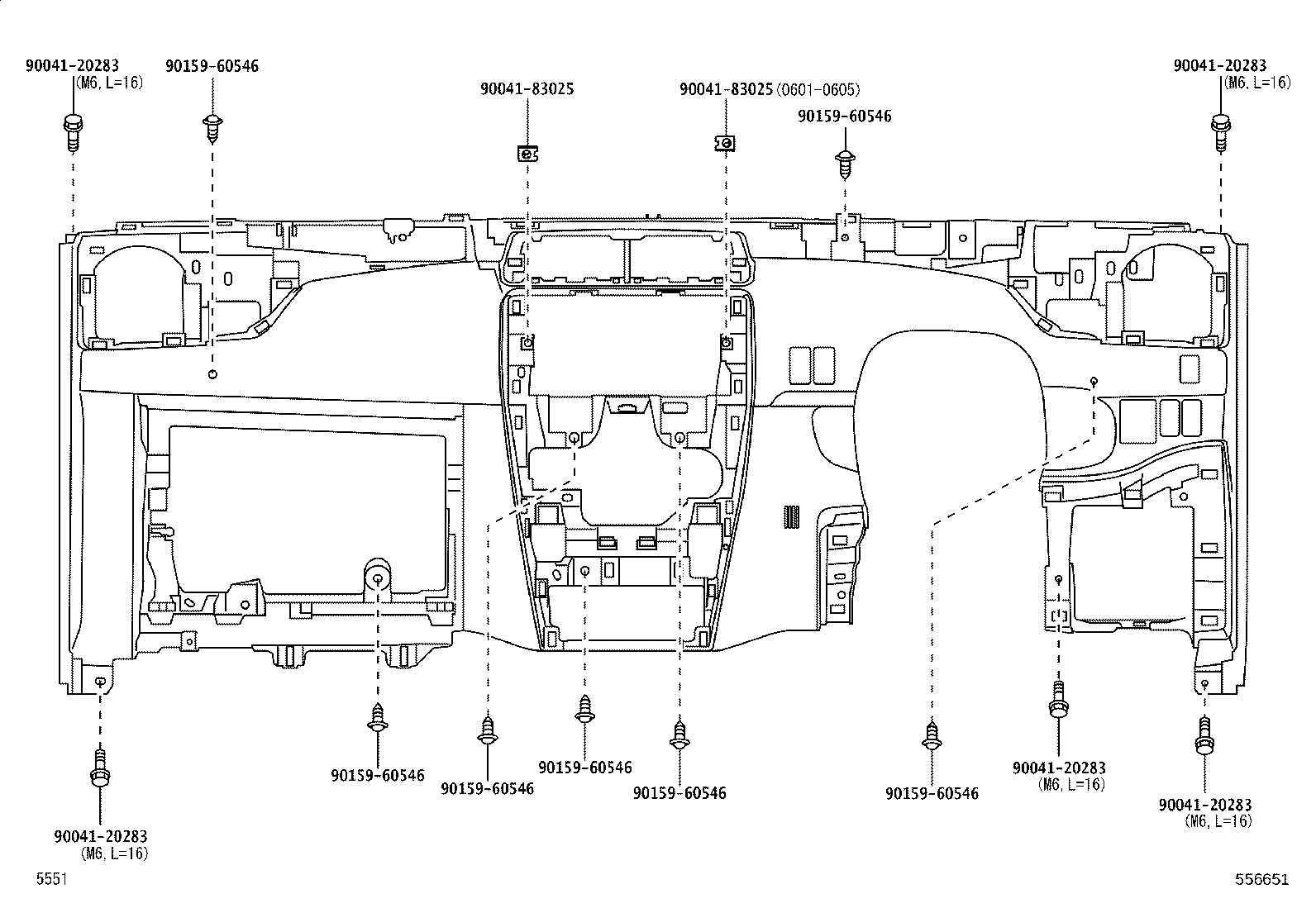 55302-B1010-B0 PANEL SUB-ASSY, INSTRUMENT, UPPER product image