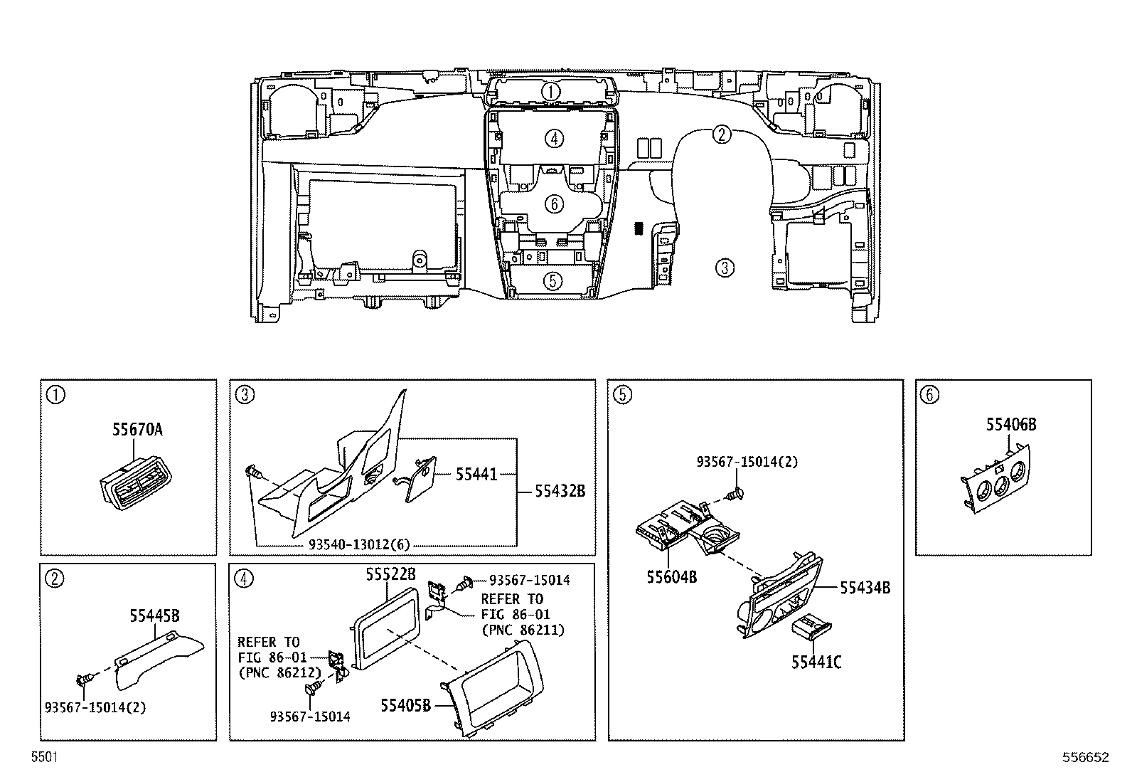 55302-B1010-B0 PANEL SUB-ASSY, INSTRUMENT, UPPER product image
