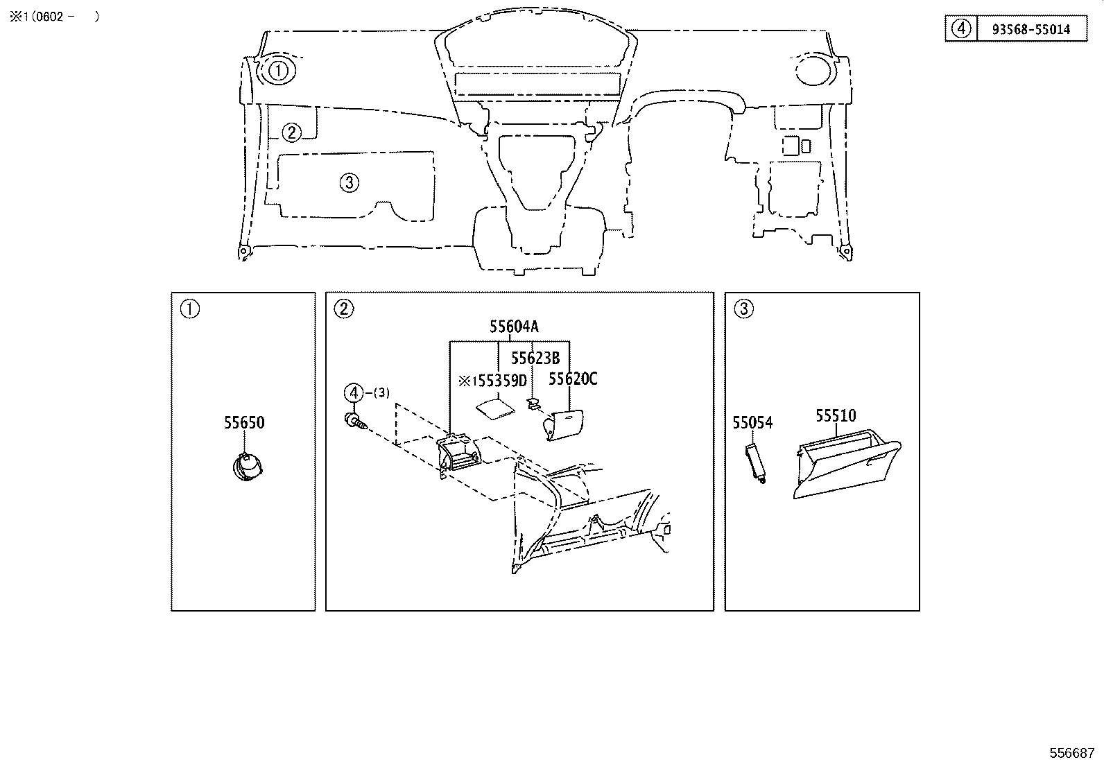 55302-52072-B0 PANEL SUB-ASSY, INSTRUMENT, UPPER product image
