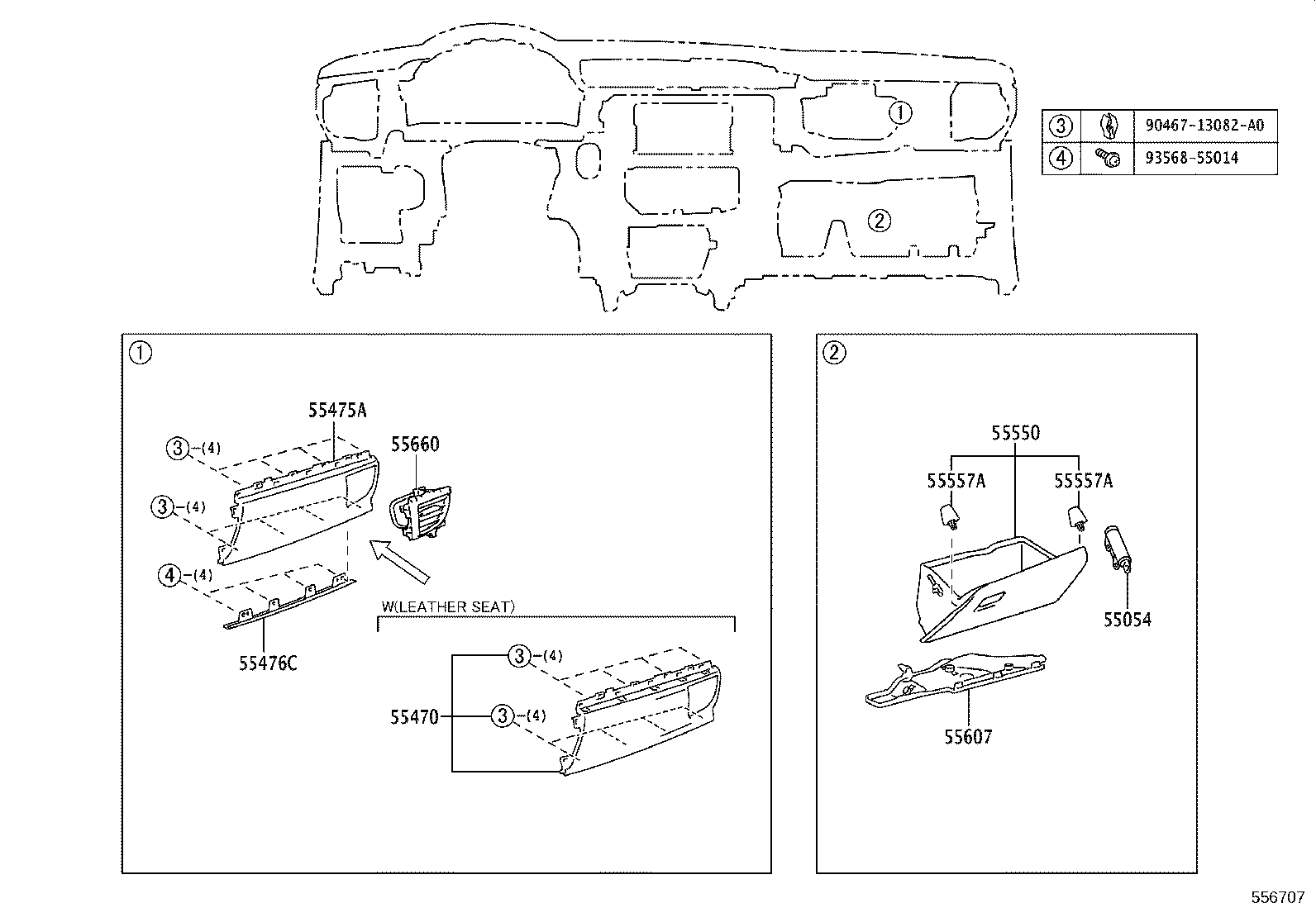 55302-02670-C0 PANEL SUB-ASSY, INSTRUMENT, UPPER product image