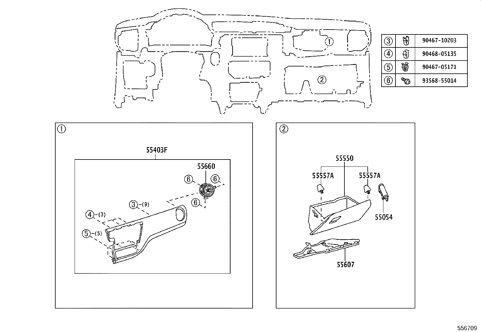 55302-02670-C0 PANEL SUB-ASSY, INSTRUMENT, UPPER product image