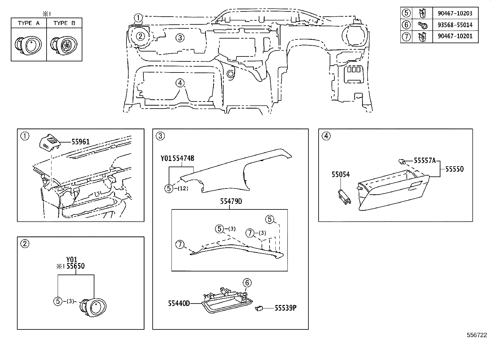 55405-52A30-C0 PANEL SUB-ASSY, INSTRUMENT CLUSTER FINISH, CENTER product image