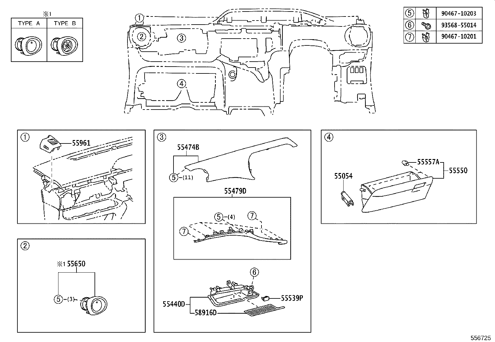 55405-52A30-C0 PANEL SUB-ASSY, INSTRUMENT CLUSTER FINISH, CENTER product image