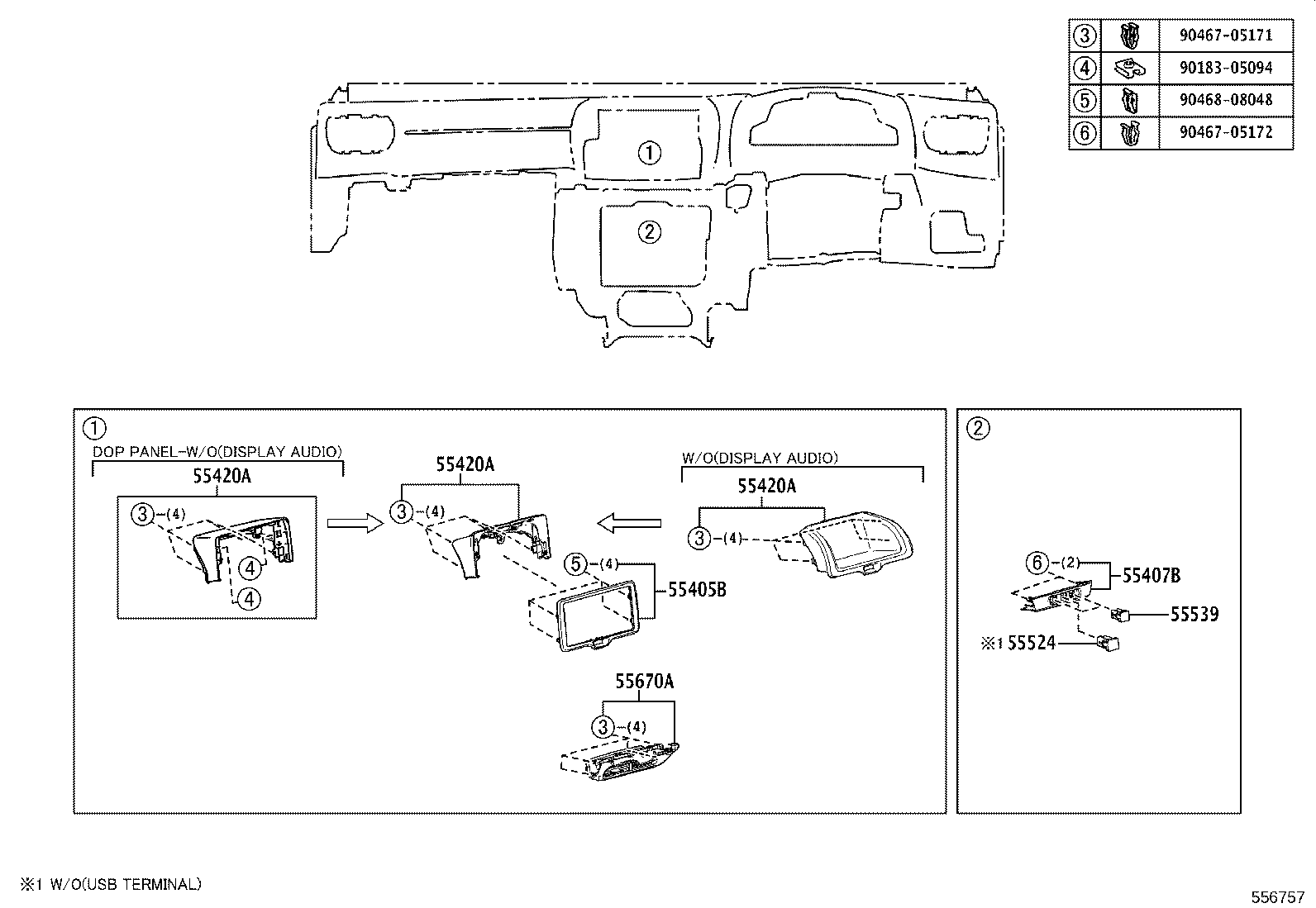 55405-K0010 PANEL SUB-ASSY, INSTRUMENT CLUSTER FINISH, CENTER product image
