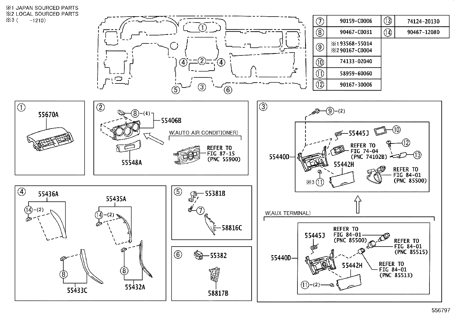 55302-02230-B0 PANEL SUB-ASSY, INSTRUMENT, UPPER product image