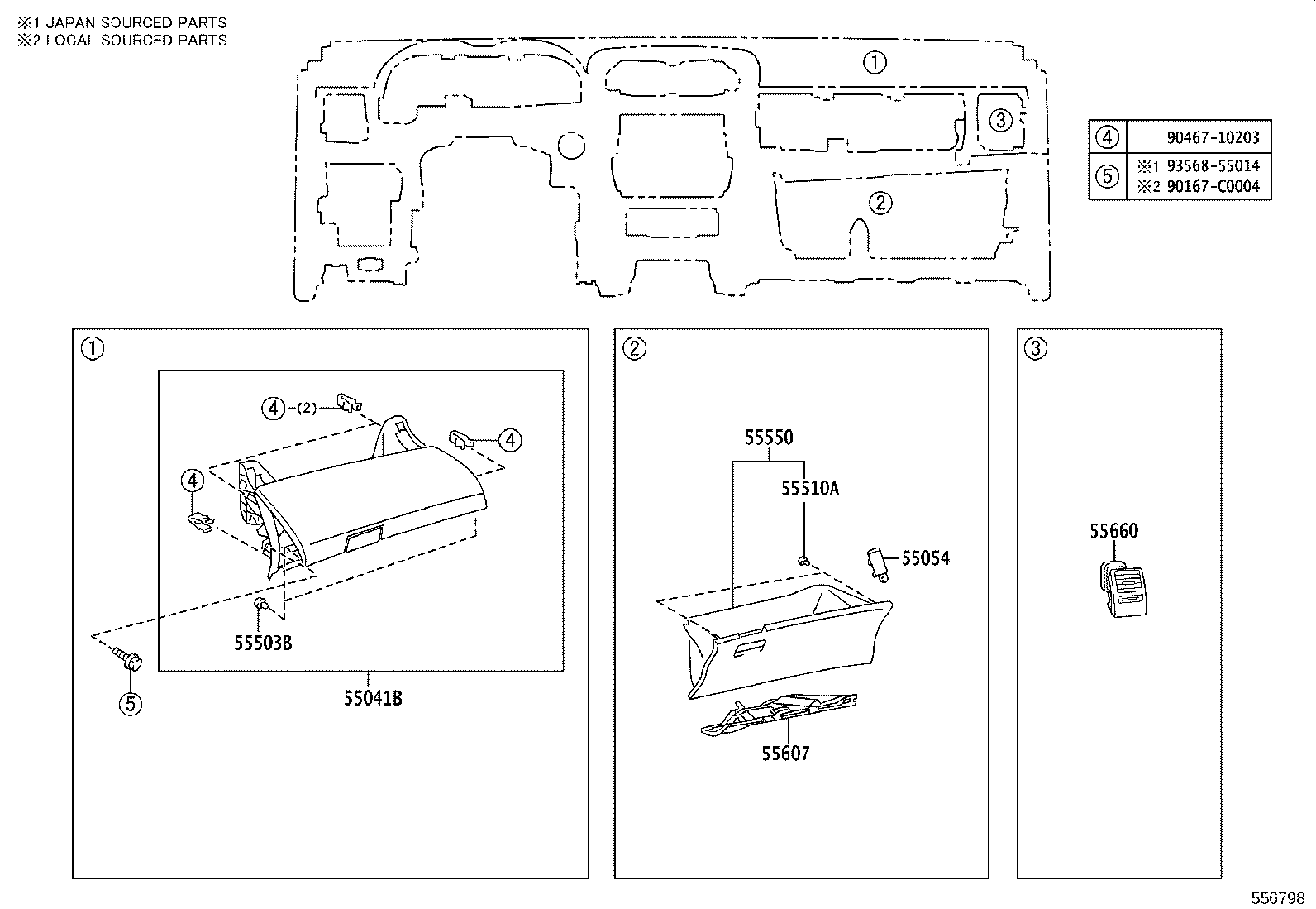 55302-02230-B0 PANEL SUB-ASSY, INSTRUMENT, UPPER product image