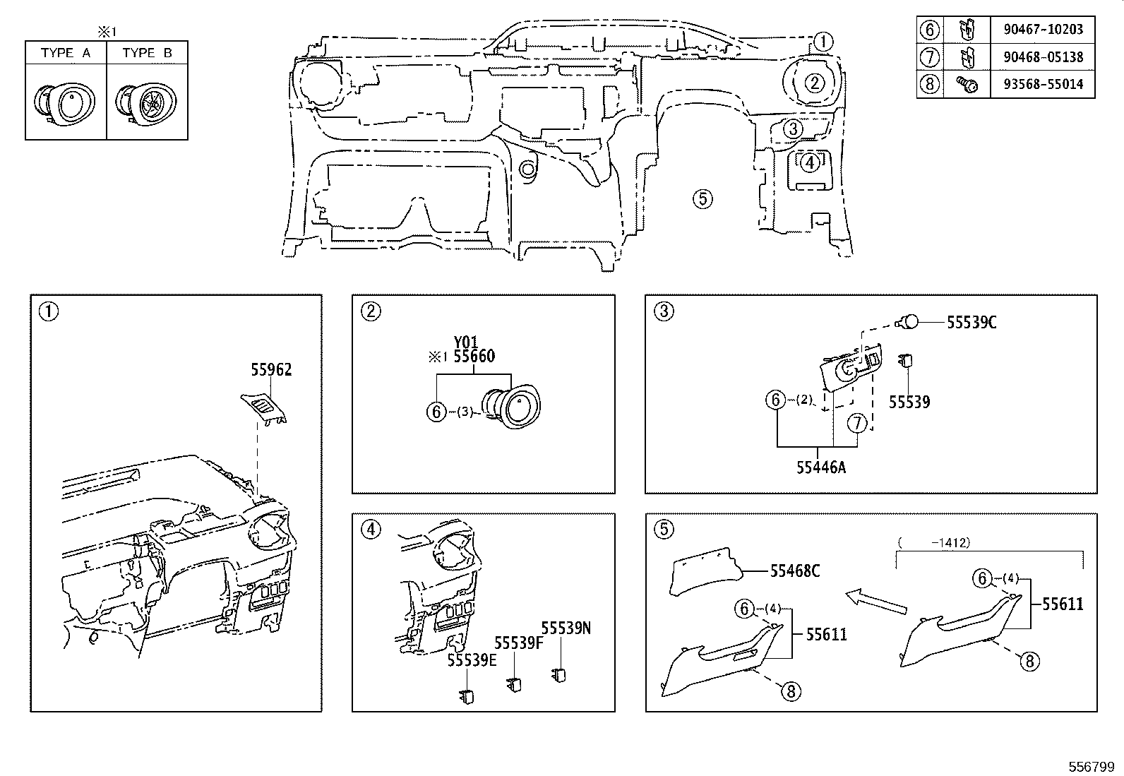 55405-52A30-C0 PANEL SUB-ASSY, INSTRUMENT CLUSTER FINISH, CENTER product image