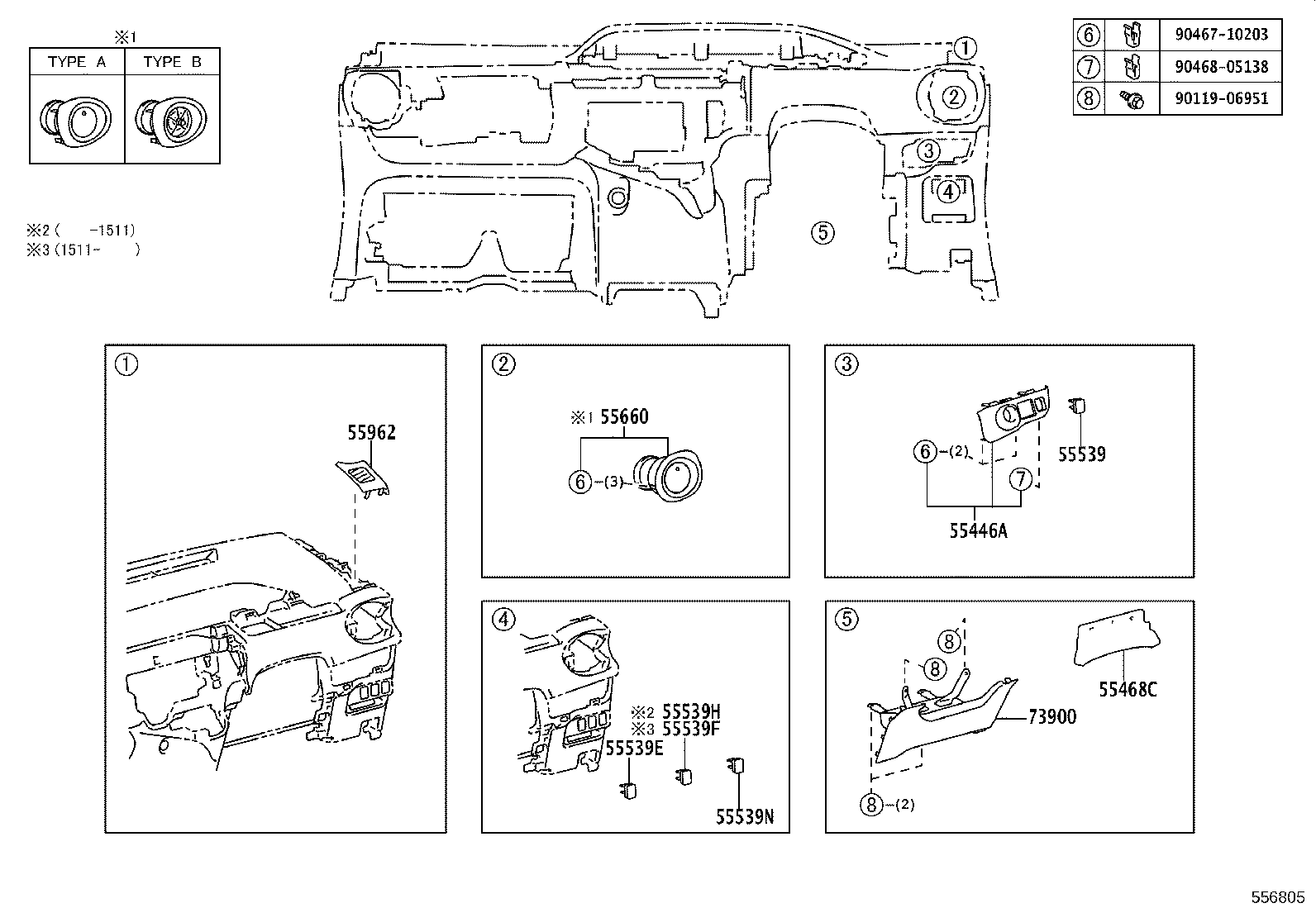 55405-52880-C0 PANEL SUB-ASSY, INSTRUMENT CLUSTER FINISH, CENTER product image
