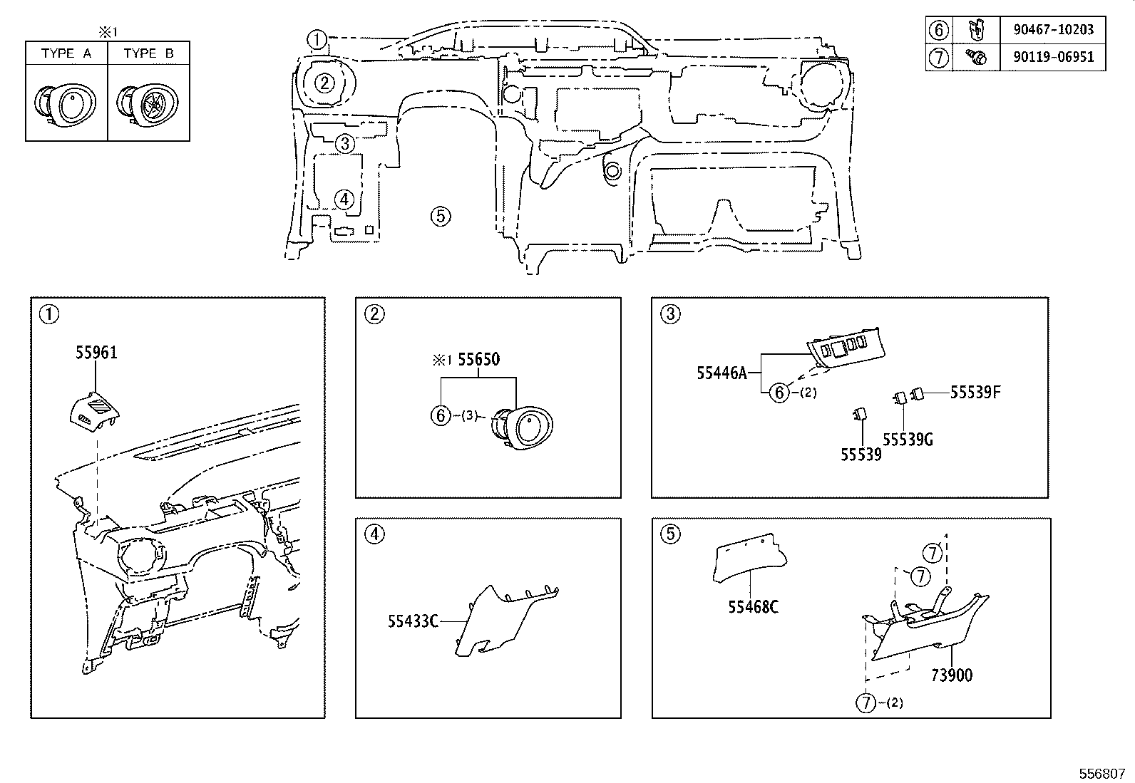 55302-52903-C0 PANEL SUB-ASSY, INSTRUMENT, UPPER product image