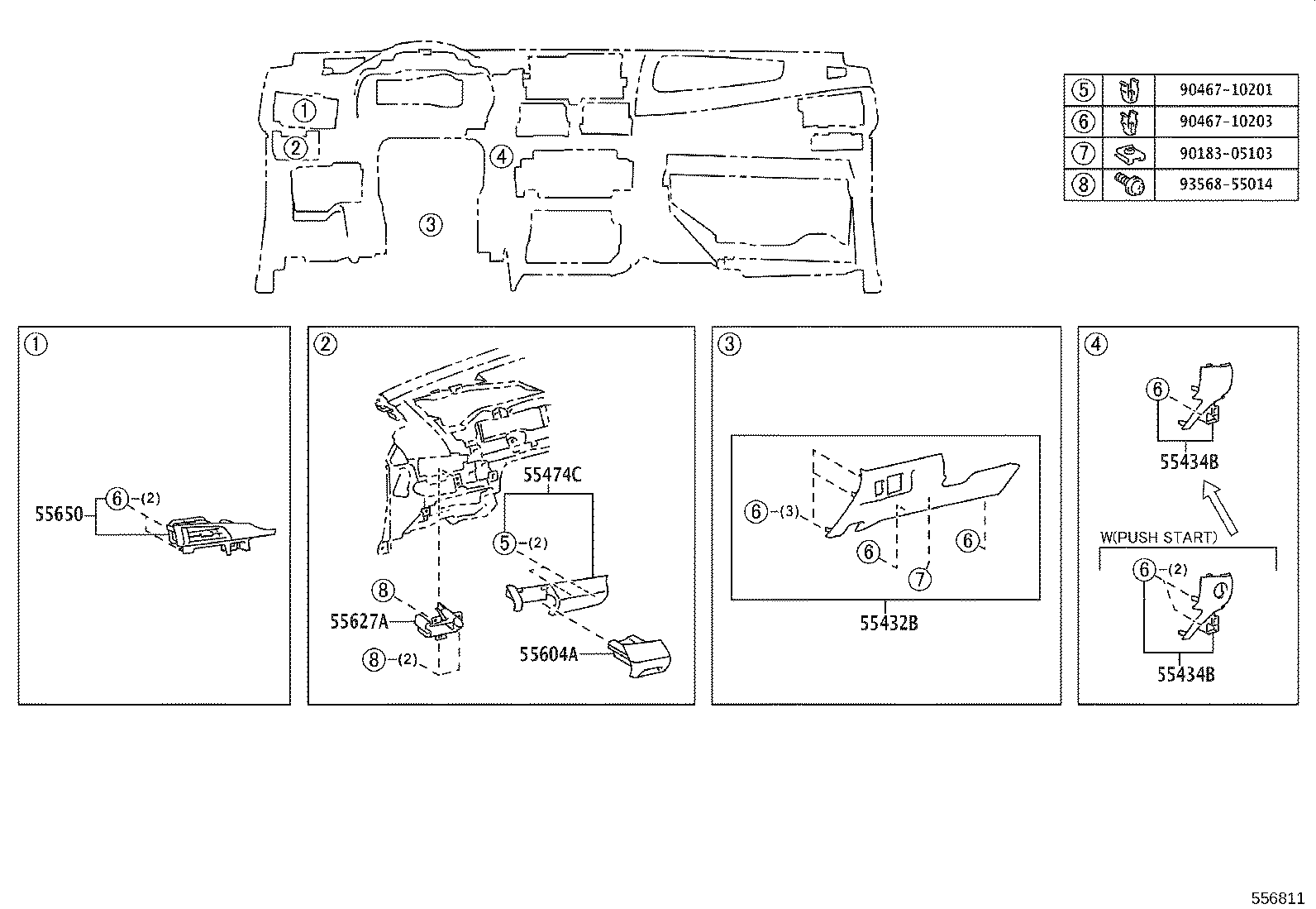 55302-0D250-C0 PANEL SUB-ASSY, INSTRUMENT, UPPER product image