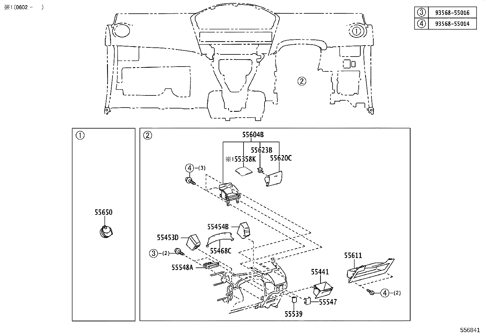 55302-52072-B0 PANEL SUB-ASSY, INSTRUMENT, UPPER product image