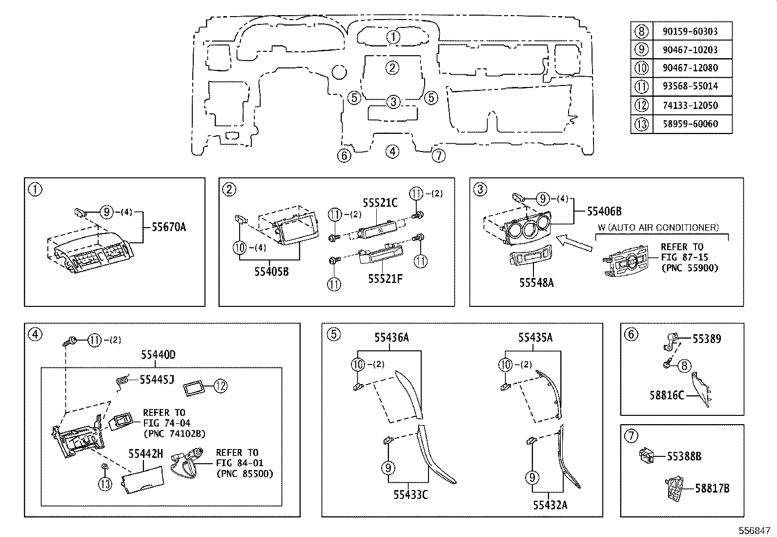 55302-12121-E0 PANEL SUB-ASSY, INSTRUMENT, UPPER product image