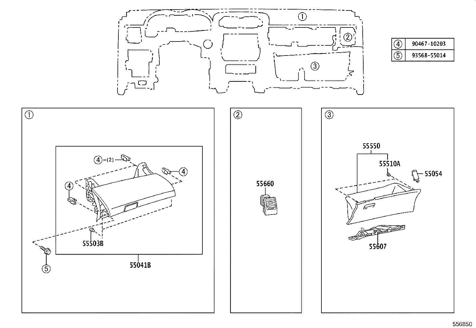 55302-12121-E0 PANEL SUB-ASSY, INSTRUMENT, UPPER product image