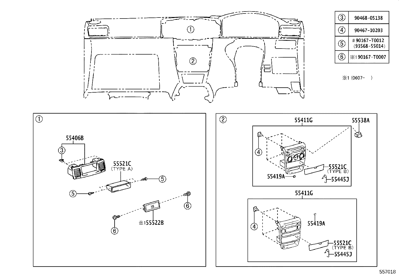 55302-02040-B0 PANEL SUB-ASSY, INSTRUMENT, UPPER product image
