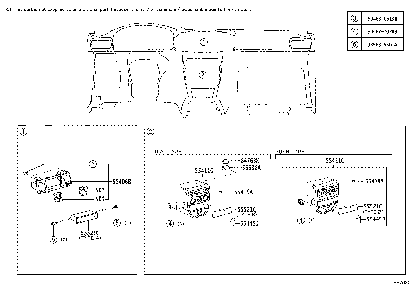 55302-02130-B0 PANEL SUB-ASSY, INSTRUMENT, UPPER product image