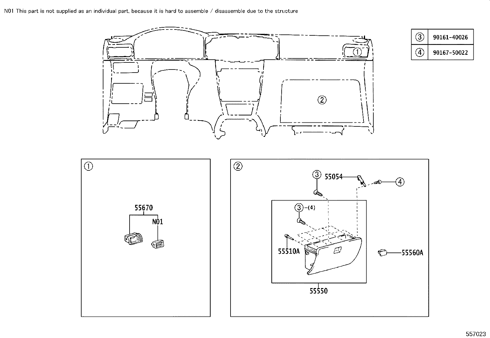 55302-02130-B0 PANEL SUB-ASSY, INSTRUMENT, UPPER product image