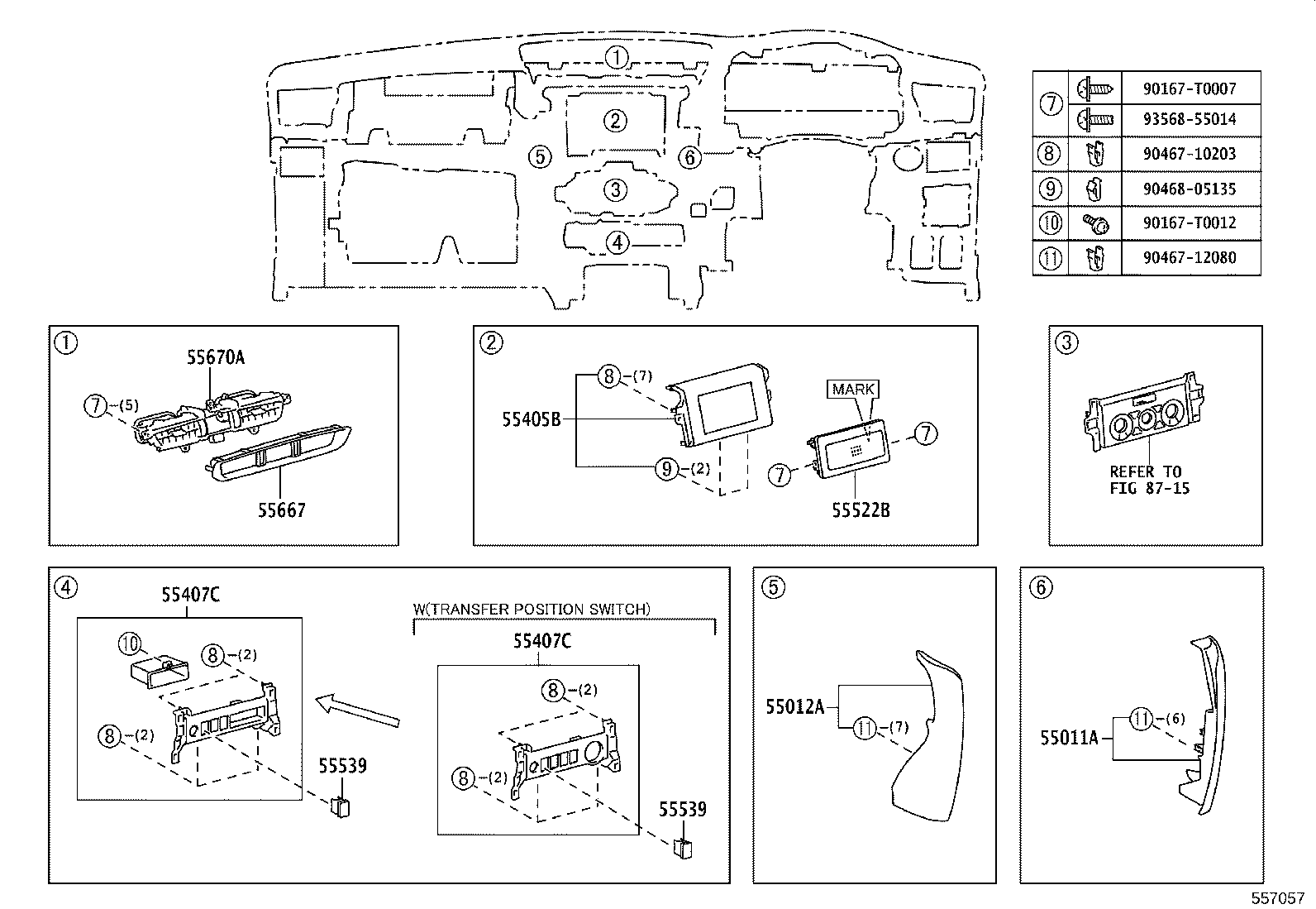 55302-KK120-C0 PANEL SUB-ASSY, INSTRUMENT, UPPER product image