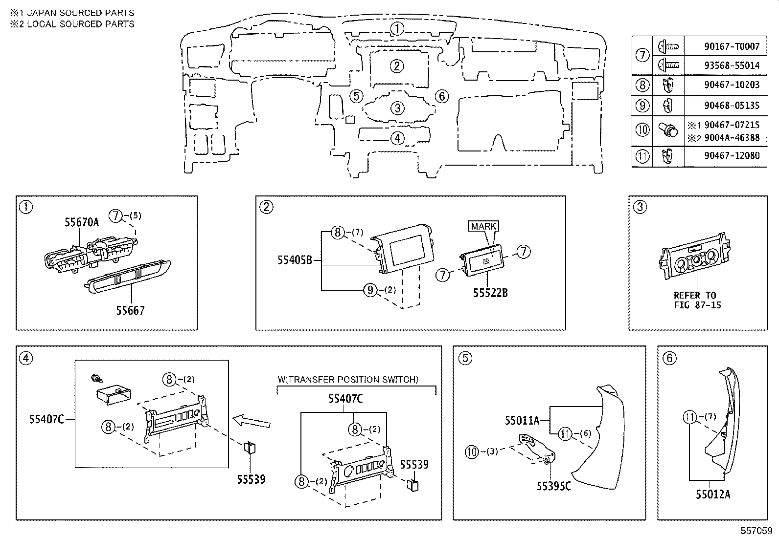 55302-KK120-C0 PANEL SUB-ASSY, INSTRUMENT, UPPER product image