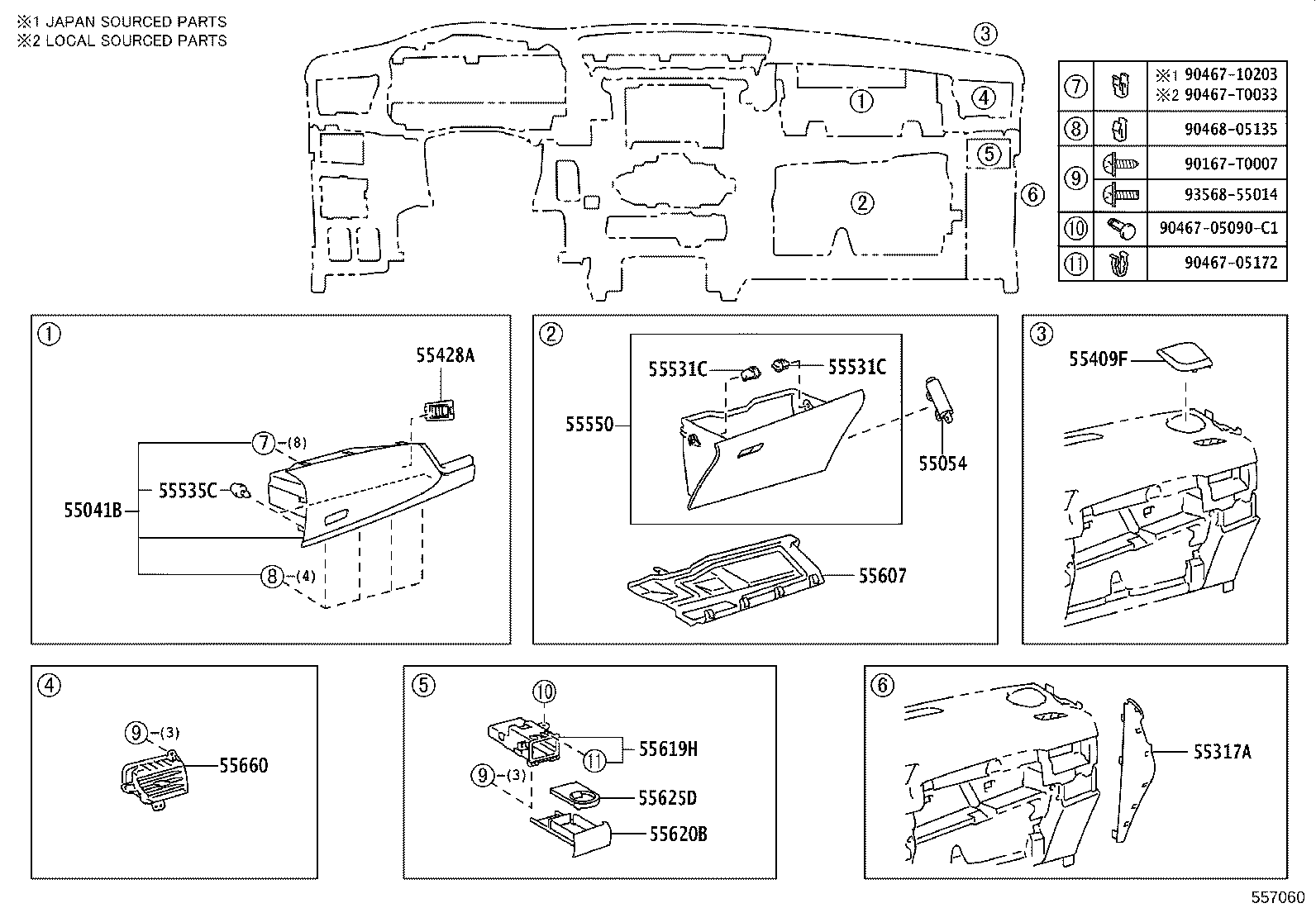 55302-KK120-C0 PANEL SUB-ASSY, INSTRUMENT, UPPER product image