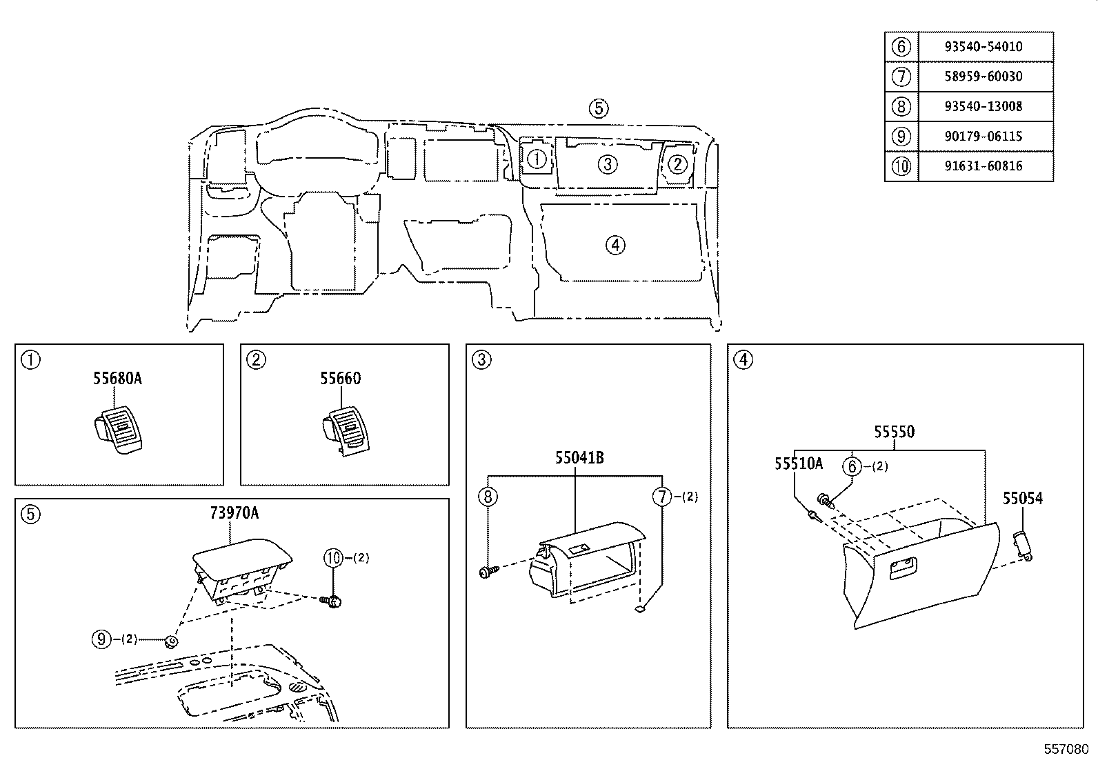 55300-0M030-B0 PANEL SUB-ASSY, INSTRUMENT, UPPER product image