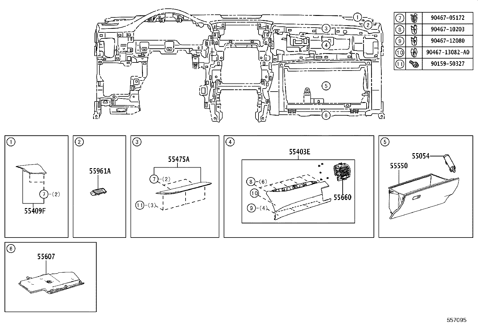 55305-78020-C2 PANEL SUB-ASSY, INSTRUMENT, UPPER product image