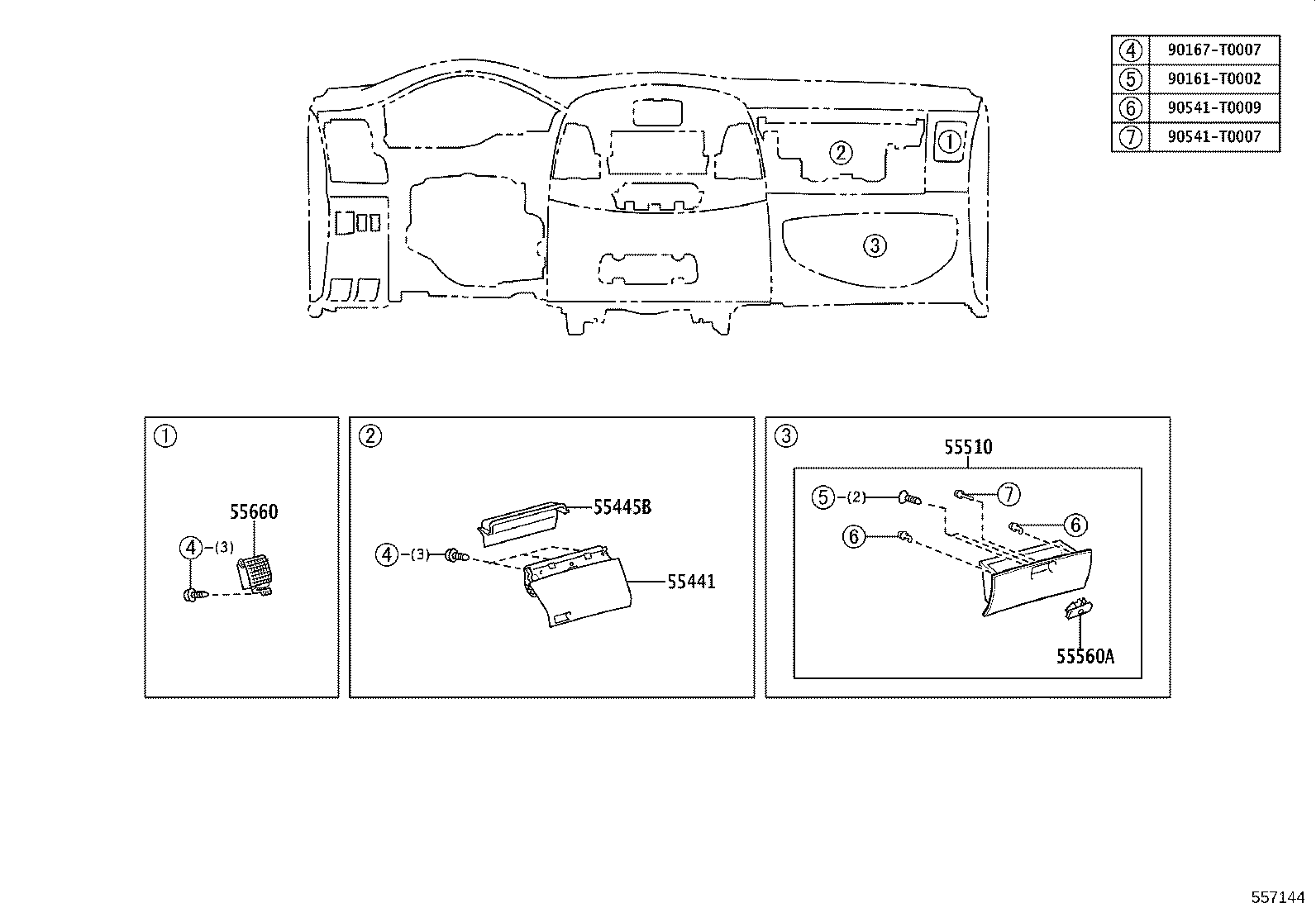 55302-0K230-E0 PANEL SUB-ASSY, INSTRUMENT, UPPER product image