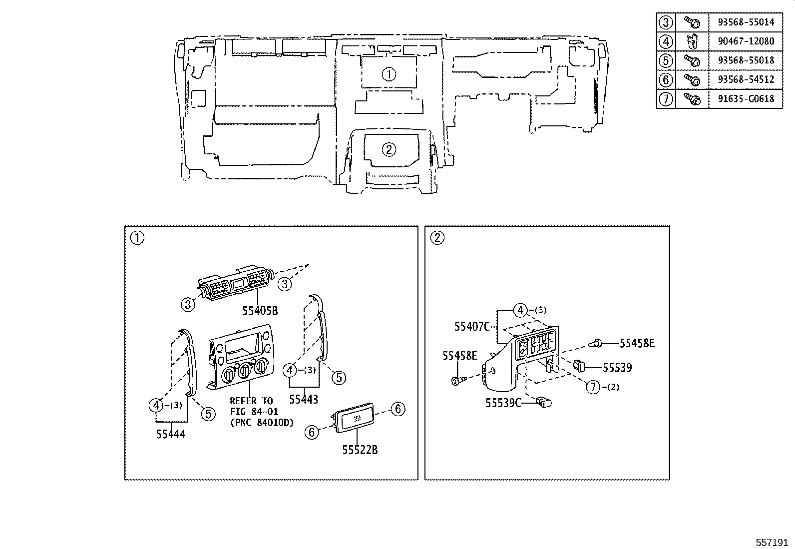 55042-35010-B0 DOOR SUB-ASSY, INSTRUMENT PANEL BOX, NO.2 product image