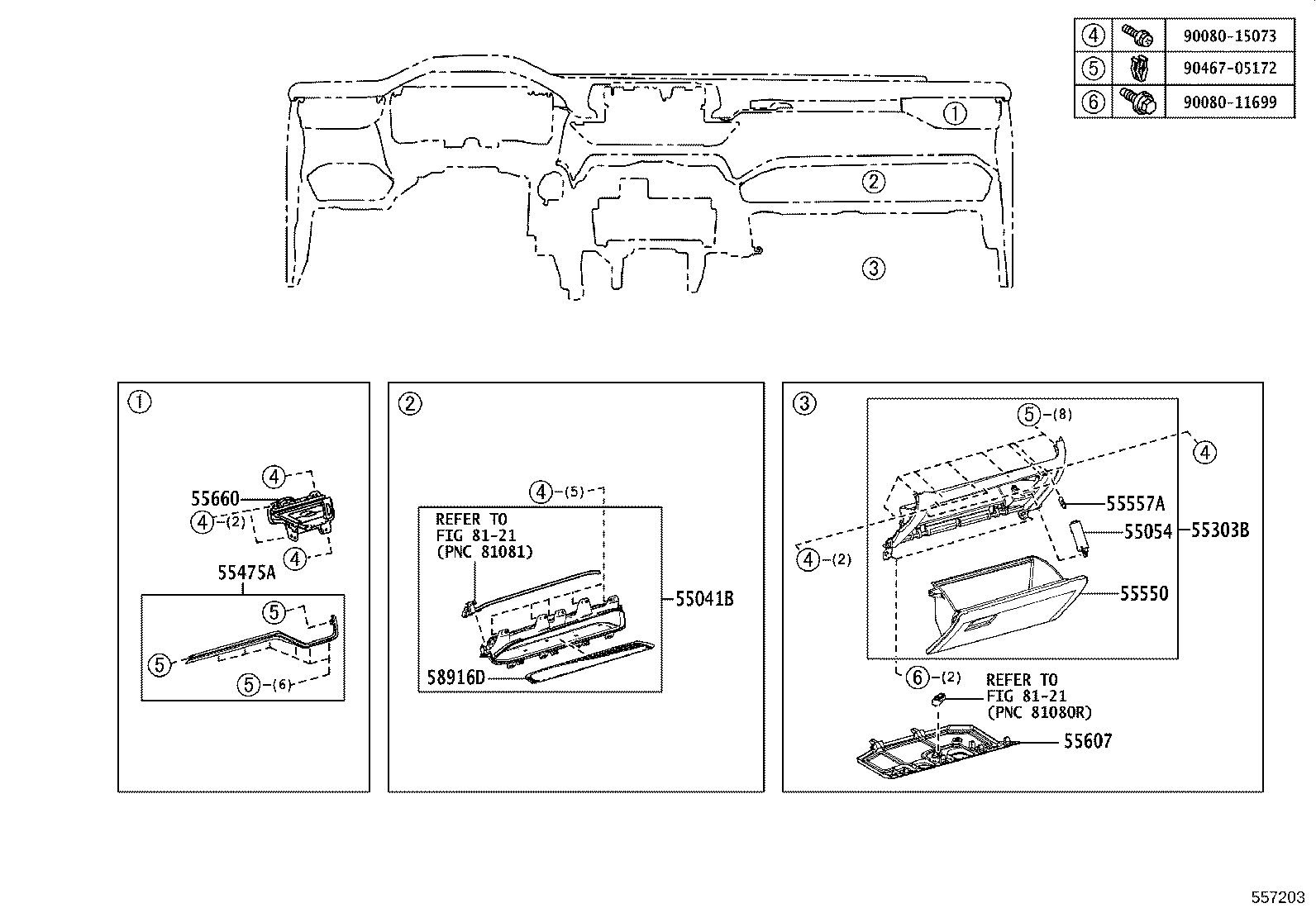 55042-0R010-C2 DOOR SUB-ASSY, INSTRUMENT PANEL BOX, NO.2 product image