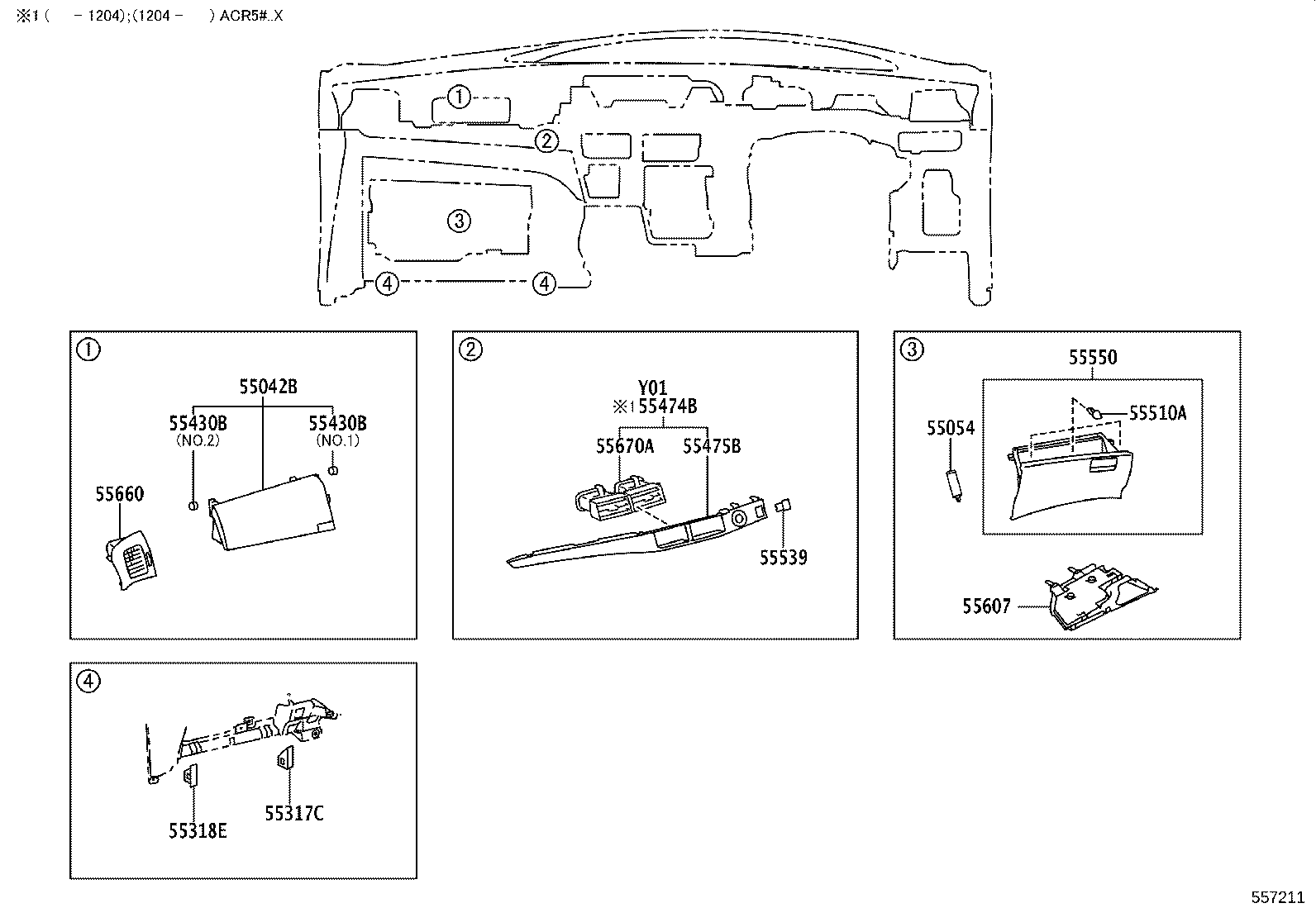 55302-28110-E0 PANEL SUB-ASSY, INSTRUMENT, UPPER product image
