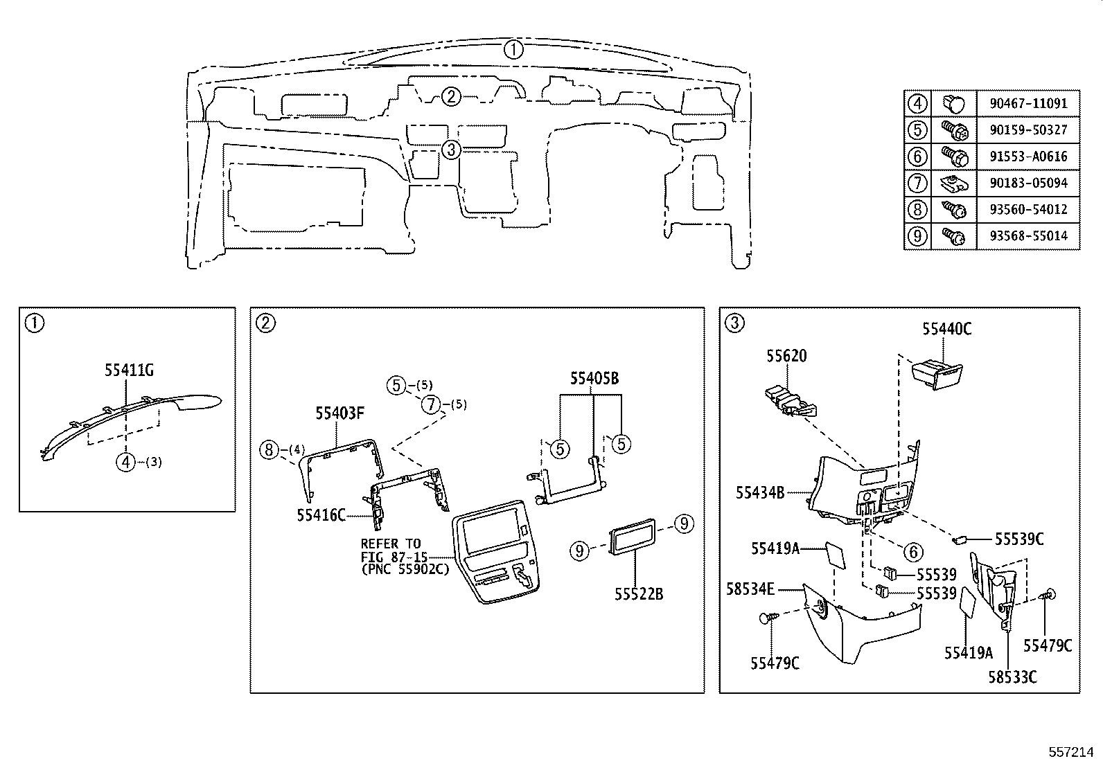 55302-28110-E0 PANEL SUB-ASSY, INSTRUMENT, UPPER product image