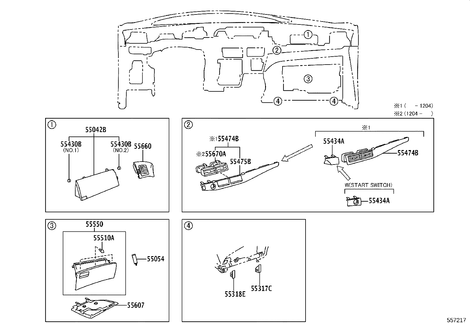 55302-28060-B0 PANEL SUB-ASSY, INSTRUMENT, UPPER product image
