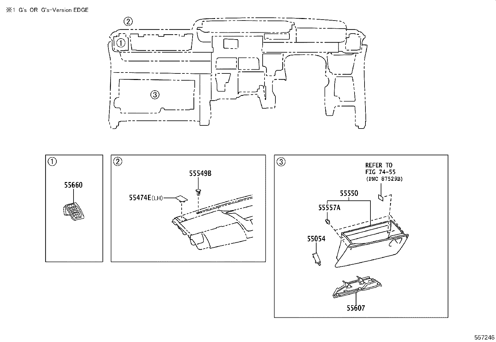 55302-28130-B0 PANEL SUB-ASSY, INSTRUMENT, UPPER product image