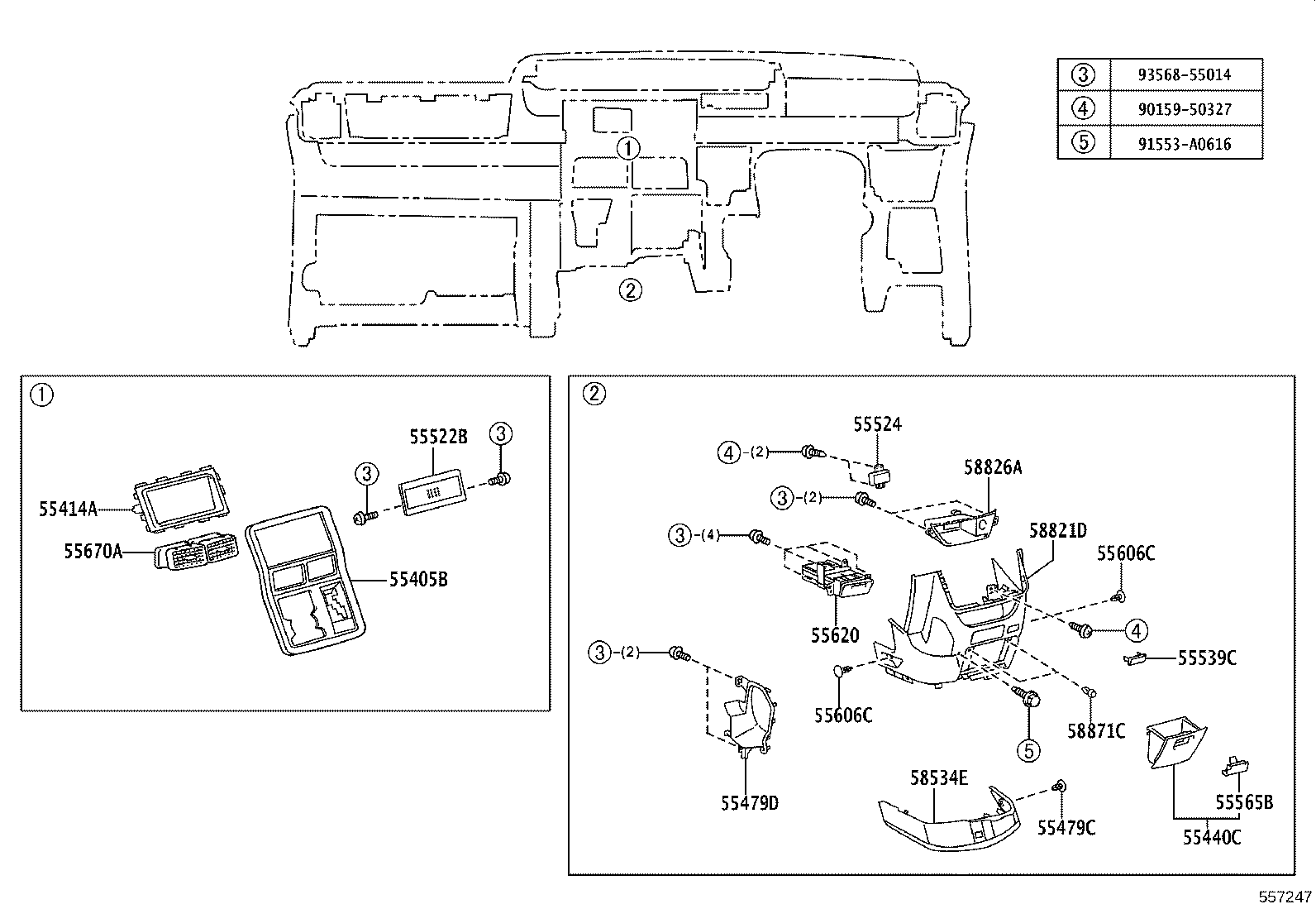 55302-28170-E0 PANEL SUB-ASSY, INSTRUMENT, UPPER product image