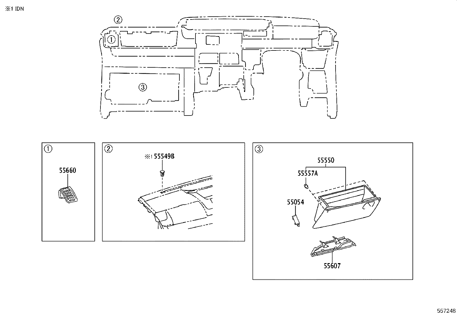 55302-28170-E0 PANEL SUB-ASSY, INSTRUMENT, UPPER product image