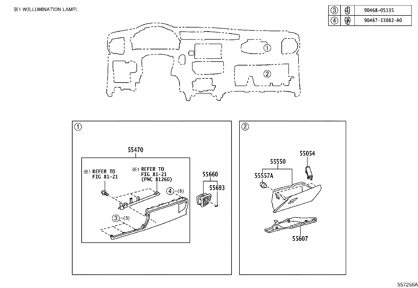 55405-02600-C2 PANEL SUB-ASSY, INSTRUMENT CLUSTER FINISH, CENTER product image
