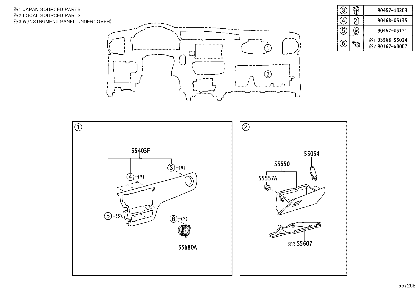 55302-02531-C1 PANEL SUB-ASSY, INSTRUMENT, UPPER product image