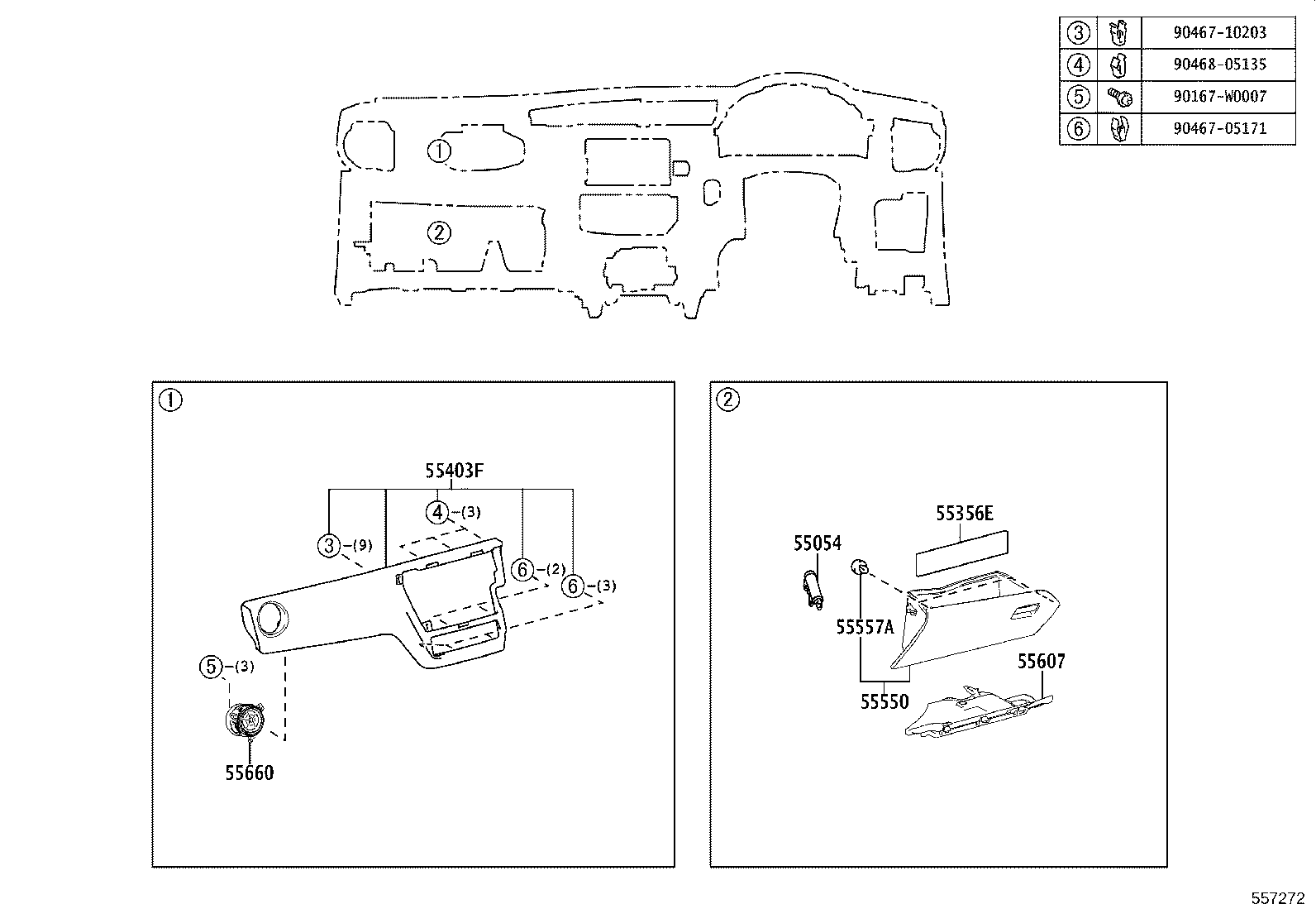 55302-02531-C1 PANEL SUB-ASSY, INSTRUMENT, UPPER product image
