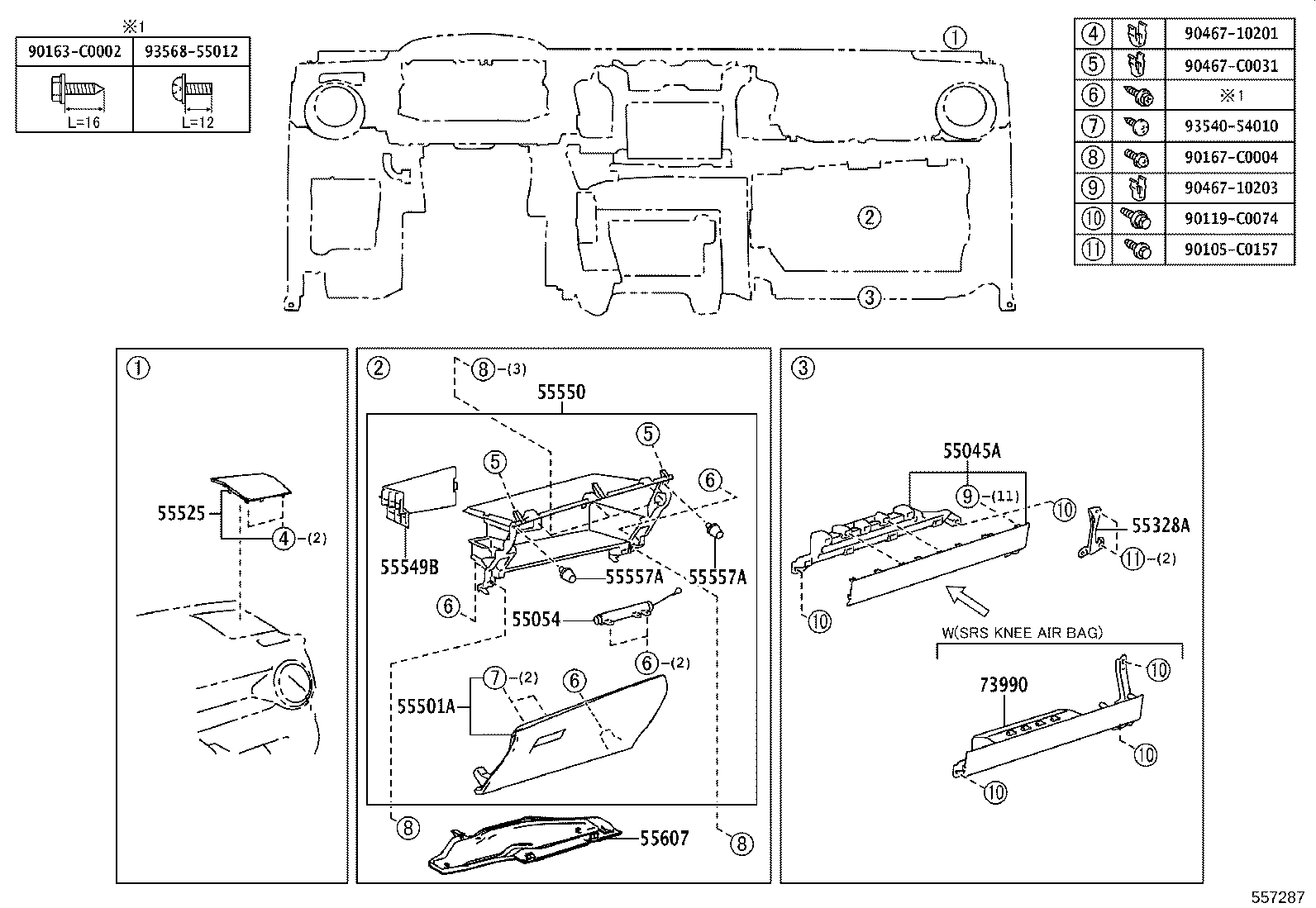 55302-0R040-C0 PANEL SUB-ASSY, INSTRUMENT, UPPER product image